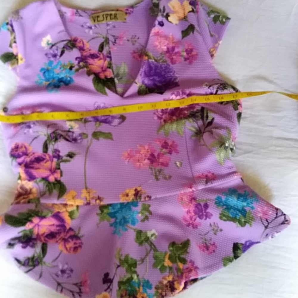Purple floral top